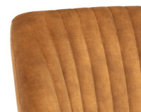 Sunpan Chardon Dining Chair In Nono Petrol/Shitake/Tapenade Gold