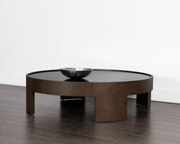 Sunpan Brunetto Coffee Table in Ash Grey/Dark Brown - Large