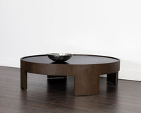 Sunpan Brunetto Coffee Table Large in Brown / Ash Grey