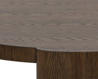 Sunpan Alouette Coffee Table in Aged Oak/Dark Brown