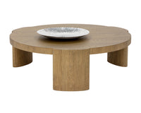 Sunpan Alouette Coffee Table in Aged Oak/Dark Brown