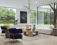 Sunpan Alouette Coffee Table in Aged Oak/Dark Brown