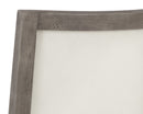 Sunpan Aurelia Dining Chair in Ash Grey and Linoso Ivory/Dark Brown and Linoso Light Grey