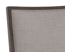 Sunpan Aurelia Dining Chair in Ash Grey and Linoso Ivory/Dark Brown and Linoso Light Grey