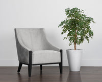 Sunpan Aurora Lounge Chair in Polo Club Stone / Overcast Grey