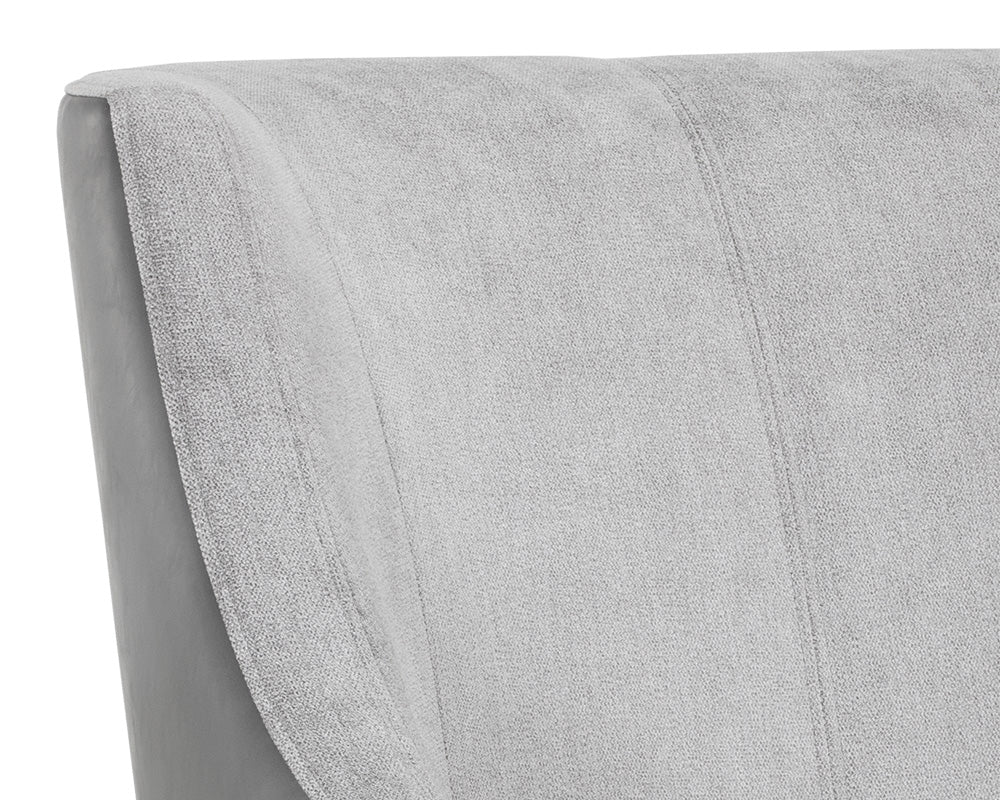 Sunpan Aurora Lounge Chair in Polo Club Stone / Overcast Grey