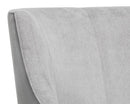 Sunpan Aurora Lounge Chair in Polo Club Stone / Overcast Grey
