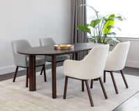 Sunpan Belen Dining Armchair in Altro Cappuccino/White