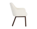 Sunpan Belen Dining Armchair in Altro Cappuccino/White