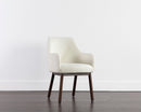 Sunpan Belen Dining Armchair in Altro Cappuccino/White