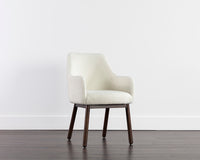 Sunpan Belen Dining Armchair in Altro Cappuccino/White