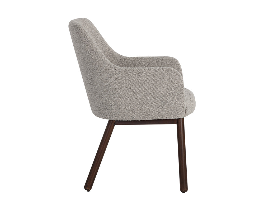 Sunpan Belen Dining Armchair in Altro Cappuccino/White