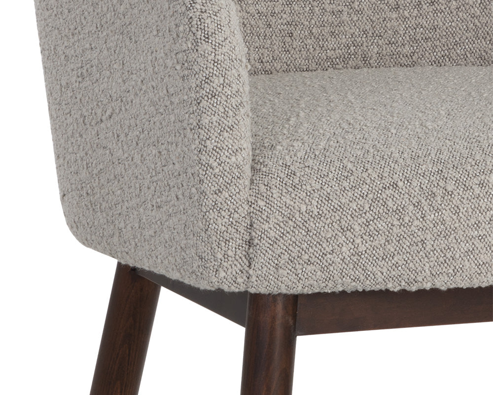 Sunpan Belen Dining Armchair in Altro Cappuccino/White
