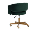 Sunpan Claren Office Chair in Deep Green Sky / Gold Sky