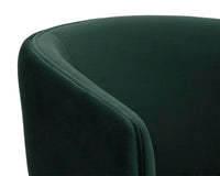Sunpan Claren Office Chair in Deep Green Sky / Gold Sky
