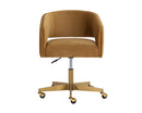 Sunpan Claren Office Chair in Deep Green Sky / Gold Sky