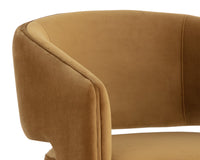 Sunpan Claren Office Chair in Deep Green Sky / Gold Sky