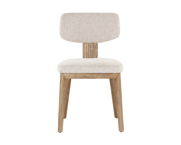 Sunpan Rickett Dining Chair - Weathered Oak - Dove Cream