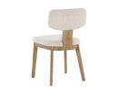 Sunpan Rickett Dining Chair - Weathered Oak - Dove Cream