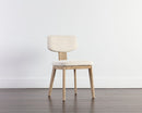 Sunpan Rickett Dining Chair - Weathered Oak - Dove Cream