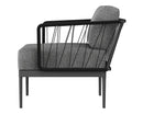 Sunpan Catania Armchair In Dark Grey and Copacabana Grey / Palazzo Taupe