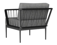 Sunpan Catania Armchair In Dark Grey and Copacabana Grey / Palazzo Taupe