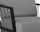 Sunpan Catania Armchair In Dark Grey and Copacabana Grey / Palazzo Taupe