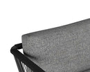 Sunpan Catania Armchair In Dark Grey and Copacabana Grey / Palazzo Taupe