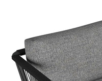 Sunpan Catania Armchair In Dark Grey and Copacabana Grey / Palazzo Taupe