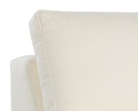 Sunpan Cascade Swivel Armless Chair In Liv Dove/Indigo/Pearl/Wicker