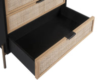 Sunpan Avida Chest in Gold and Black/Natural