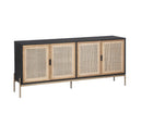 Sunpan Avida Sideboard in Gold And Black/Natural - Large