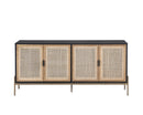Sunpan Avida Sideboard in Gold And Black/Natural - Large