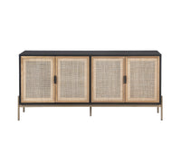 Sunpan Avida Sideboard in Gold And Black/Natural - Large