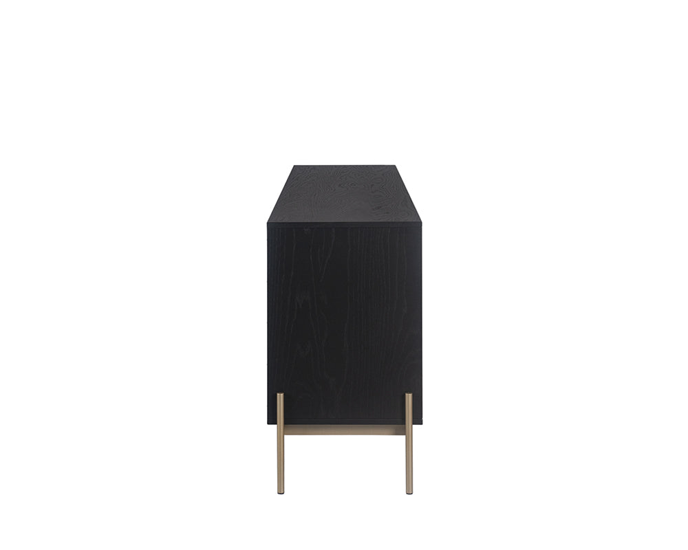 Sunpan Avida Sideboard in Gold And Black/Natural - Large