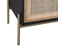 Sunpan Avida Sideboard in Gold And Black/Natural - Large