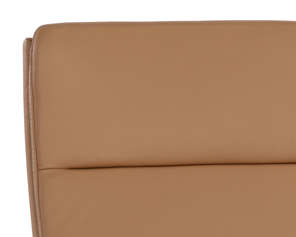 Sunpan Cashel Dining Chair In Alpine Grey Leather/Linea Wood Leather