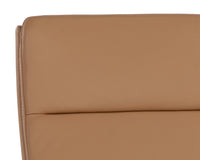 Sunpan Cashel Dining Chair In Alpine Grey Leather/Linea Wood Leather