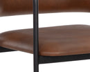 Sunpan Brenan Counter Stool in Bravo Admiral / Cognac / Zenith Alabaster