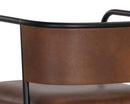 Sunpan Brenan Counter Stool in Bravo Admiral / Cognac / Zenith Alabaster