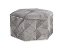Sunpan Ashanti Storage Ottoman in Gold and Black/Silver and Grey - Large