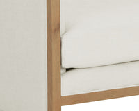 Sunpan Chloe Lounge Chair In Ash Grey/Dark Brown/Natural