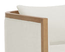 Sunpan Chloe Lounge Chair In Ash Grey/Dark Brown/Natural