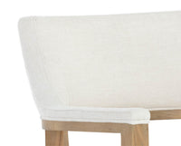 Sunpan Brylea Dining Armchair in Brown And Saloon Light Grey/Shalimar Tobacco Leather