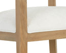 Sunpan Brylea Counter Stool in Brown And Shalimar Tobacco Leather / Natural in Heather Ivory Tweed