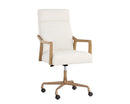 Sunpan Collin Office Chair in Brown/Natural