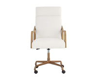 Sunpan Collin Office Chair in Brown/Natural