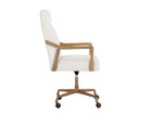 Sunpan Collin Office Chair in Brown/Natural