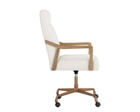 Sunpan Collin Office Chair in Brown/Natural