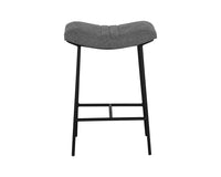 Sunpan Buca Backless Counter Stool in Belfast Koala Grey
